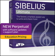 Sibelius-Ultimate Educational Boxed Version Perpetual License EDU with Update Plan, PhotoScore, Nota